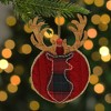 Northlight Cable Knit Plaid Reindeer Christmas Ornament - 6" - Red - 2 of 3