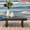 GDFStudio Francie Industrial 43.25" Coffee Table with Sled Legs - 2 of 4