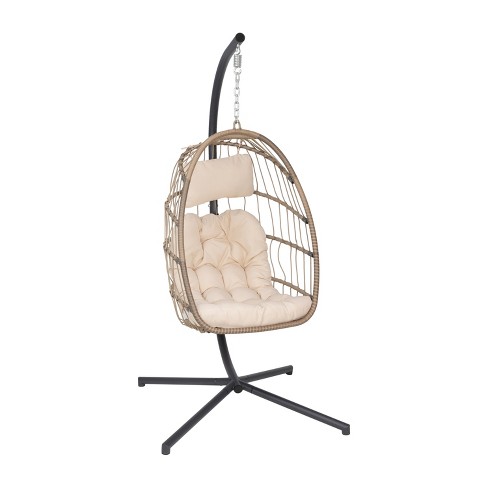 Hanging Chair Cushion Swing Chair Cushion, Hanging Egg Chair Pad, with Soft Seat  Cushion & Pillow for Patio Yard Garden Hanging Basket Chair Seat 