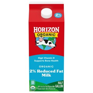 Horizon Organic 2% Reduced Fat High Vitamin D Milk - 0.5gal - 1 of 4