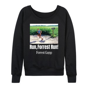 Women's - Forrest Gump - Run Forrest Run Lightweight French Terry Slouchy - 1 of 4