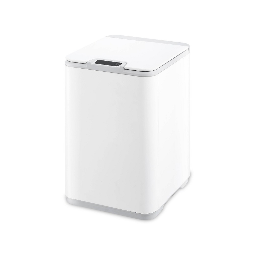 Photos - Barware Nine Stars 10L/2.6gal Motion Sensor and Water Resistant White Trash Can