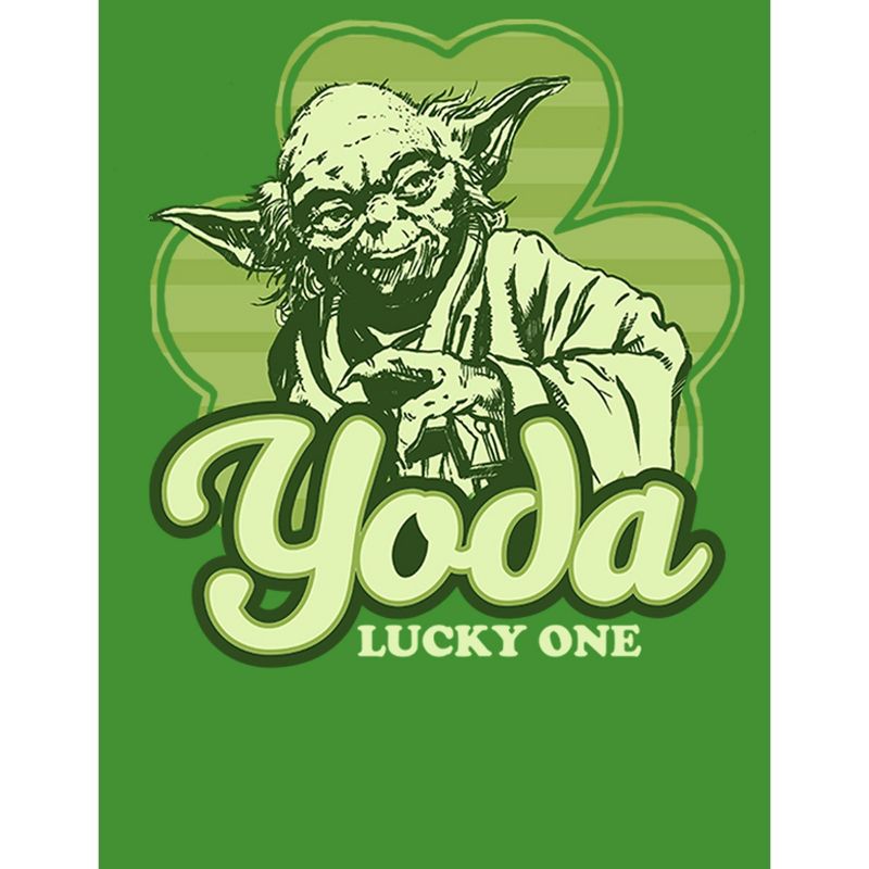Boy's Star Wars St. Patrick's Day Yoda Lucky One T-Shirt, 2 of 5