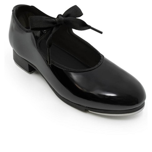 Capezio Black Patent Women's Jr. Tyette Tap Shoe, 9 Wide