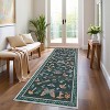 coucheta Washable Area Rug, Multi-size Modern Insect Print Stain Resistant Non Slip Low Pile Farmhouse Carpet, for Living Room, Bedroom, Dining Room - 2 of 4