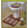 Evideco French Home Goods Elegant Freestanding Toilet Roll Holder, Reserve Up to 4 Rolls - Stylish Printed Design, Perfect for Modern Bathrooms - 2 of 4