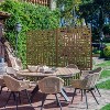 PexFix 72 in. x 47 in. Outdoor Privacy Rectangle Screen Galvanized Steel Panel Divider in Brown - 4 of 4