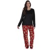 Just Love Womens Microfleece Pajama Pant Set with Socks  Warm, Snug Sleepwear - 2 of 4