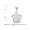 Black Bow Jewelry 10k White Gold Toronto Maple Leafs NHL Large Pendant - 2 of 3