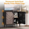 Freestanding Storage Cabinet with Door Panels, 31.5 Inch Buffet Cupboard for Dining Room, Entryway - 4 of 4