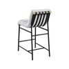 Meridian Furniture,Burke Cream Boucle Fabric Counter Stool - 2 of 4