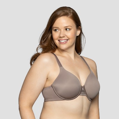 Vanity Fair Women's Full Figure Wireless Bra, Extended Side & Back  Smoothing, Lightly Lined Cups up to DDD, Beige, 36C at  Women's  Clothing store