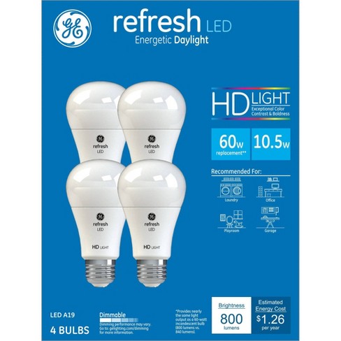 Ge 2pk 10w 60w Equivalent Relax Led Hd Light Bulbs Soft White : Target