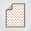 Bacati - Playful Fox Orange Gray 4 pc Crib Bedding Set with Diaper Caddy - 4 of 4