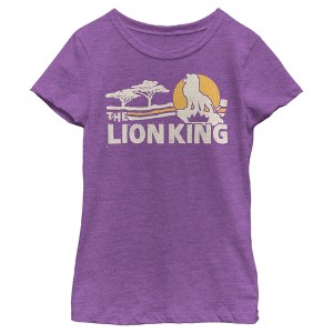 Girl's Lion King Vintage Pride Lands T-Shirt - 1 of 4