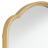 Uttermost Arch Top Rectangular Vanity Decorative Wall Mirror Modern Metallic Gold Iron Frame 24" Wide for Bathroom Bedroom House - image 3 of 4