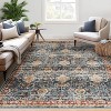 Boho Washable Rug - Non-Slip Vintage Area Carpet for Living Room, Bedroom, Kitchen - 3 of 4