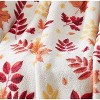 Kate Aurora Autumn Accents Oversized Fall Harvest Hickory Leaves Ultra Comfort Accent Plush Throw Blanket - 50 in. x 70 in. - 3 of 3