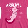 Girls' - Instant Message - Anatomy Of An Axolotl Fit & Flair Cap Sleeve Graphic Dress - 2 of 4