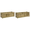vidaXL Garden Planters 2 pcs Impregnated Wood Pine - 2 of 4