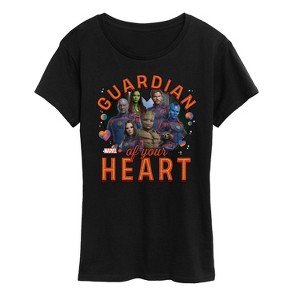 Women's - Marvel - Guardian Of Your Heart Valentine Short Sleeve Graphic T-Shirt - 1 of 4