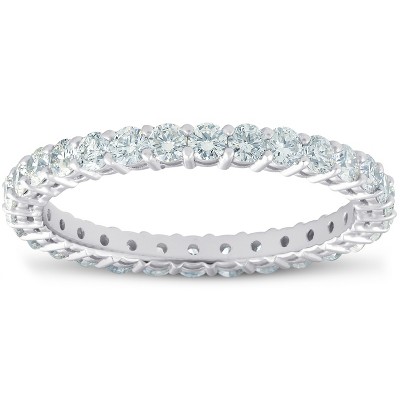 Pompeii3 1ct Diamond Eternity Ring 14k White Gold