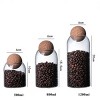 1 SET Storage ball jar, glass tea jar, minimalist cork jar, sealed candy jar, storage jar, coffee jar, dry food storage jar, coffee storage container - 3 of 4