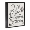 Stupell Industries Hello Sweet Cheeks with Toilet, 24" x 24" - 3 of 4