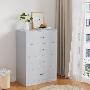 SUGIFT Dresser with 4 Drawers Small Wooden Dresser Vertical Storage Organizer for Bedroom - 1 of 4