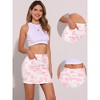INSPIRE CHIC Women's Cow Print Casual Elastic Back High Waist Mini Short Skirt - 2 of 4