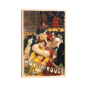 Le Moulin Rouge Advertisement 1900 by E. Paul Villefroy Unframed Wall Canvas - iCanvas - 1 of 4