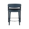 Meridian Furniture,Sylvester Navy Vegan Leather Stool - 2 of 4