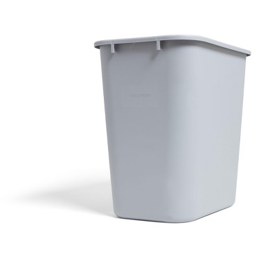 COASTWIDE Indoor Trash Can w/out Lid Gray Soft Plastic 7 Gal CW56431