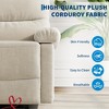 Manual Recliner Chair for Adults Manual Recliner with Side Pocket Adjustable Fabric Single Sofa with Ergonomic Back Support - 4 of 4