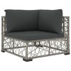 vidaXL Patio Lounge Set Set of 10 Gray - 4 of 4