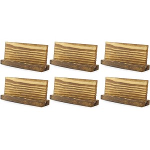 Darware Blank Brown Wood Tabletop Signs,6pk; Natural Wood Signs for Weddings, Parties, Events and Business - 1 of 4