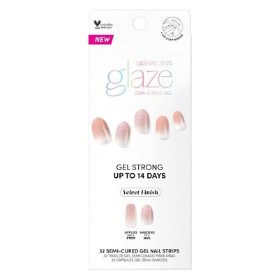 Dashing Diva Glaze Nail Art - Velvet Blush - 32ct : Target