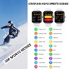 HONGGE Smart Watch with 1.9" Display, Bluetooth Calling, Wellness Trends, 108 Sports Modes, Bonus Leather Strap Included - 3 of 4