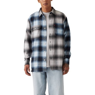 Levi's® Men's Long Sleeve Utility Button-Down Shirt - Awesome Plaid L