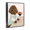 Stupell Industries Dog with Espresso Martini Black Framed Giclee Art - 3 of 4