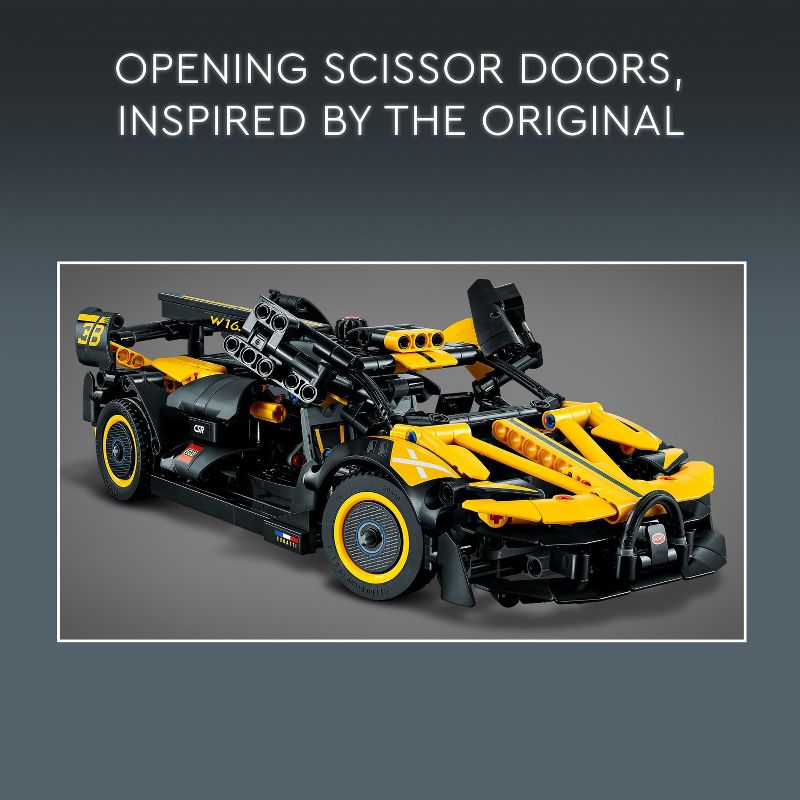 LEGO Technic Bugatti Bolide Model Car Toy Building Set 42151, 5 of 12