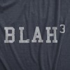 Mens Blah Cubed T Shirt Funny Sarcastic Math Joke Text Graphic Novelty Tee For Guys - Crazy Dog Men's T Shirt - 2 of 4