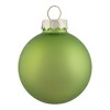 Northlight 2-Finish Christmas Glass Ball Ornaments - 1.75" (45mm) - Fern Green - 10ct - 4 of 4
