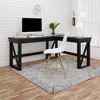 Liberty Lift Top L Desk Black - Room & Joy: Home Office Furniture with Storage Drawer - image 3 of 4