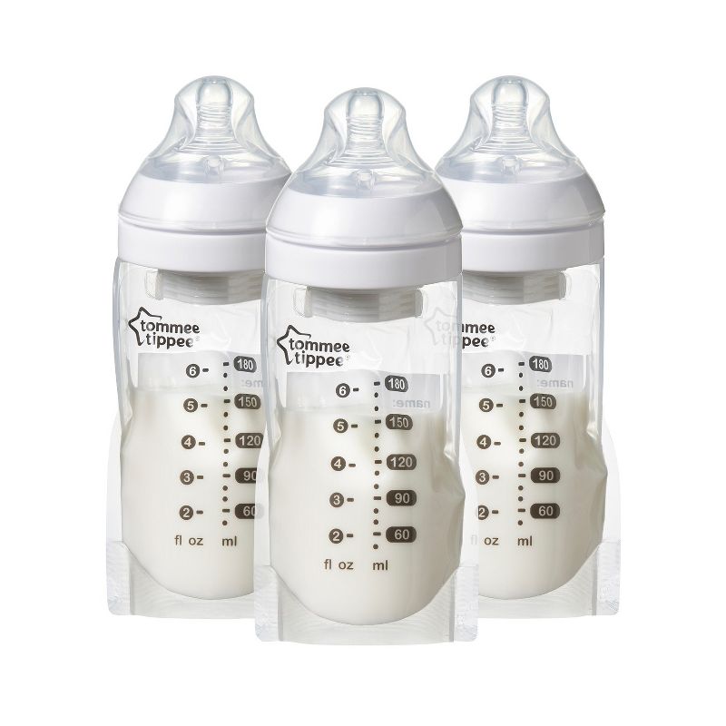 Tommee Tippee Pump and Go Breast Milk Pouch Bottle (3 pack), 1 of 12
