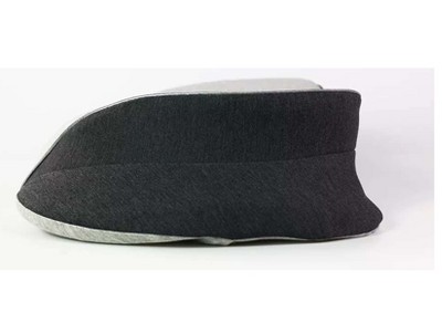 Ergonomic Gray and Black Memory Foam Orthopedic Pillow