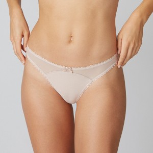 Journelle Women's Victoire Bikini in Beige, Size Large - 1 of 4
