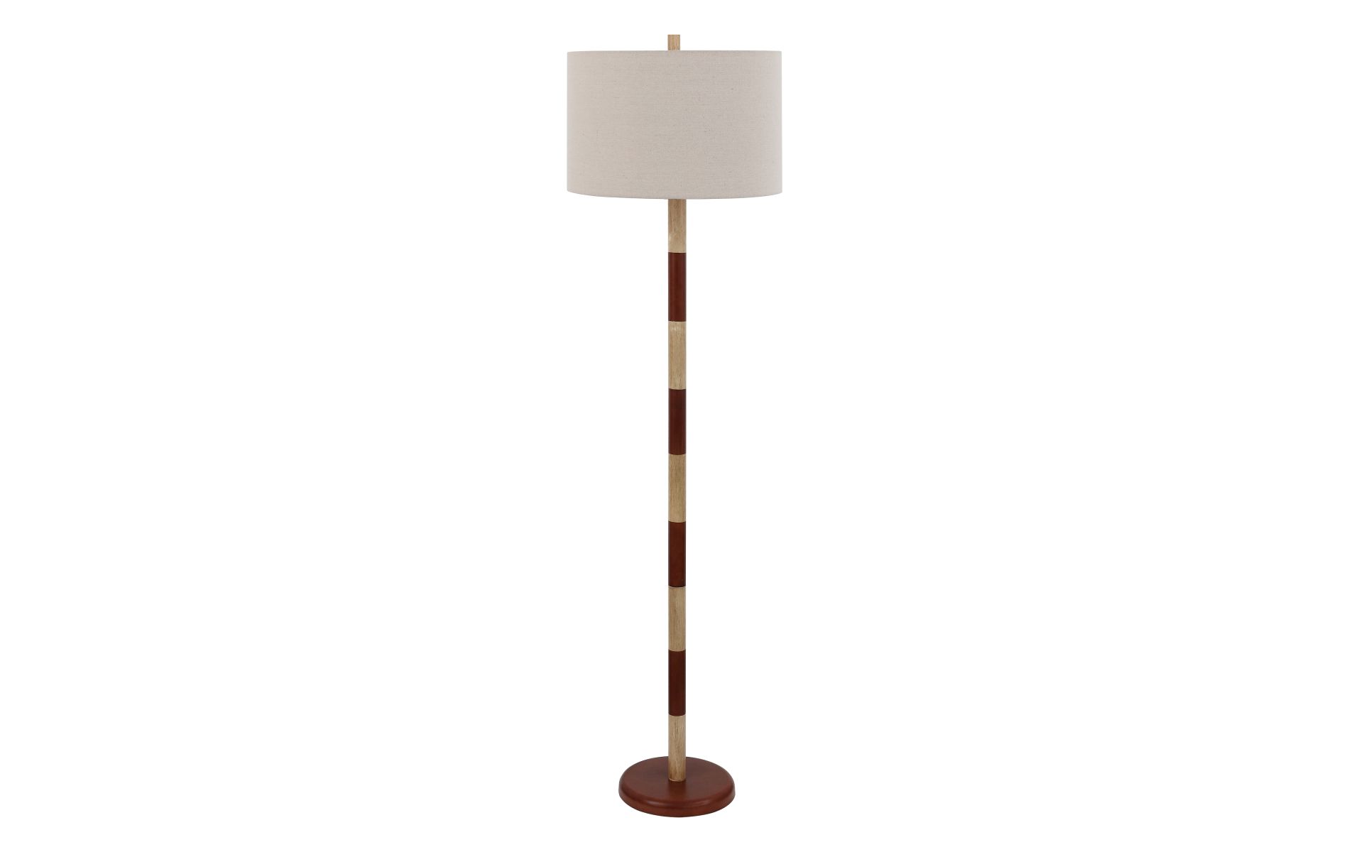 Suzy 63.5" Floor Lamp - FLL4148 - Cream/Brown - Safavieh