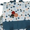Slickblue Canvas Backpack, Roomy Interior & Side Pockets, Travel Daypack, Artistic, Blue, 15" x 14.5" x 5" - 2 of 4