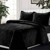 Tribeca Living Capri Medallion Velvet Oversized Quilt Bedding Set - 2 of 3